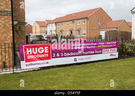 De nouvelles maisons dans Billingham près de Stockton on Tees, Angleterre du Nord-Est, Royaume-Uni Banque D'Images