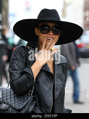 Myleene Klass vu dehors et environ dans la région de Highgate, au nord de Londres. Credit : WFPA / Alamy Live News Banque D'Images