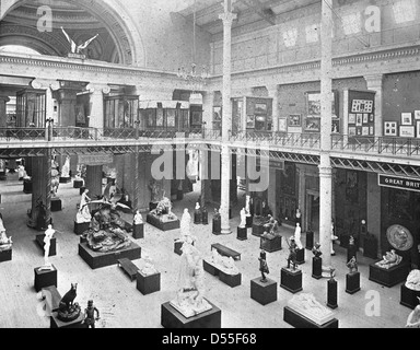 World's Columbian Exposition : Cour de la statuaire, Chicago, United States, 1893. Banque D'Images