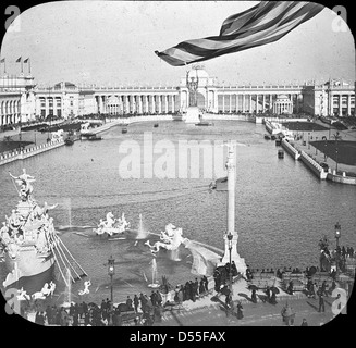 World's Columbian Exposition : Cour d'honneur, Chicago, États-Unis, 1893. Banque D'Images