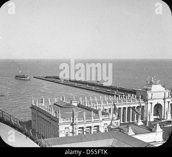 World's Columbian Exposition : retour des baleines, Chicago, United States, 1893. Banque D'Images