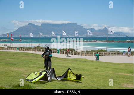 Blouberg Big Bay Resort populaires à proximité de Cape Town Afrique du Sud Banque D'Images