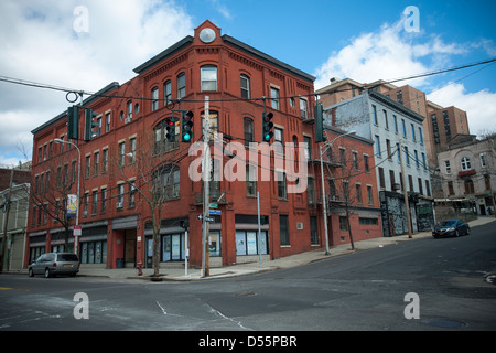 Le centre-ville de Yonkers Westchester County dans l'État de New York Banque D'Images