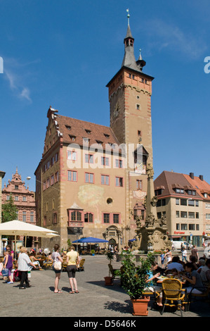 L'ancienne Mairie, Wurzburg, Franconia, Allemagne Banque D'Images