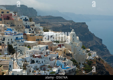 Fira, Santorini, Cyclades, Grèce Banque D'Images