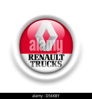 Logo Renault Trucks icône symbole d'un drapeau Banque D'Images