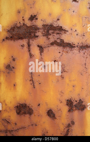 La texture de métal. Fer rouillé et gratté l'arrière-plan. Banque D'Images