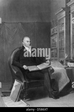 John Quincy Adams, sixième président des États-Unis Banque D'Images