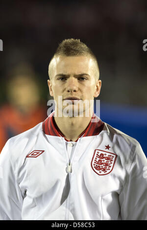 Tom Cleverley (FRA), 22 mars 2013 - Football : le Brésil Coupe du Monde 2014 Zone Europe Qualification Groupe H match entre Saint-marin 0-8 Angleterre au Stadio Olimpico à Serravalle, San Marino. (Photo de Maurizio Borsari/AFLO) Banque D'Images