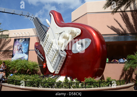 Rock'n Roller Coaster starring à Disney's Hollywood Studios Orlando (Floride). Banque D'Images