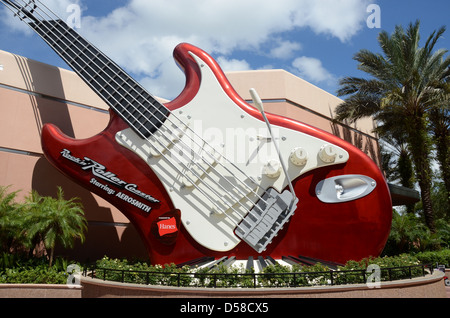 Rock'n Roller Coaster starring à Disney's Hollywood Studios Orlando (Floride). Banque D'Images