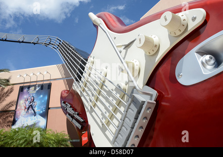 Rock'n Roller Coaster starring à Disney's Hollywood Studios Orlando (Floride). Banque D'Images