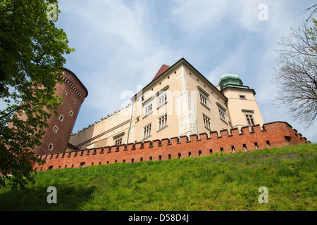 Château de Wawel à Cracovie, Pologne. Banque D'Images