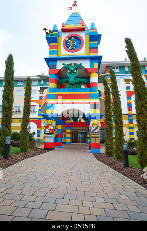 Entrée de l'hôtel Legoland Windsor UK Banque D'Images