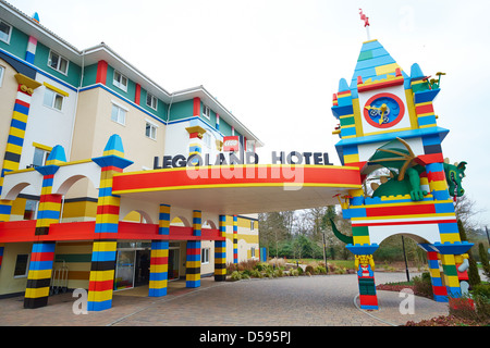 Entrée de l'hôtel Legoland Windsor UK Banque D'Images