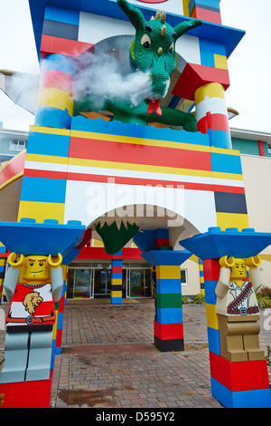 Entrée de l'hôtel Legoland Windsor UK Banque D'Images