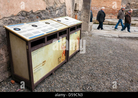 Dépôt de déchets - tri des déchets - Projet dans Pompeji - Italie. Banque D'Images