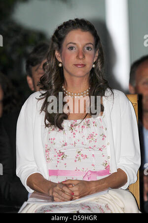 La princesse Tessy du Luxembourg visite le village de 8647, un jour avant la Journée nationale du Luxembourg, le 22 juin 2010. Photo : Albert Nieboer (Pays-Bas) Banque D'Images