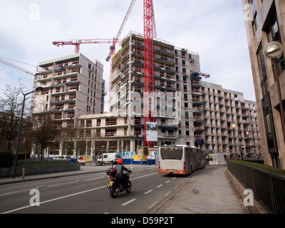 Projet de construction dans le centre-ville de Bruxelles, Belgique Banque D'Images