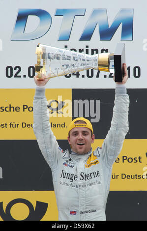 Jamie Green gagne sur au norisring Nuremberg, Allemagne, 04 juillet 2010. Les maîtres allemand de voitures de tourisme (DTM), la race a eu lieu le 04 juillet. Photo : David Ebener Banque D'Images