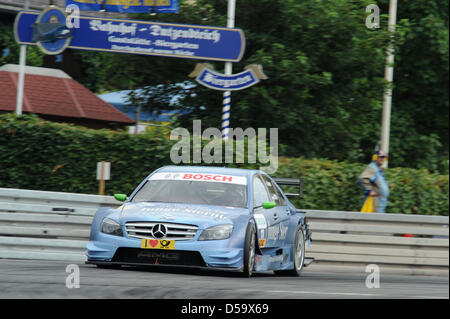 Jamie Green gagne sur au norisring Nuremberg, Allemagne, 04 juillet 2010. Les maîtres allemand de voitures de tourisme (DTM), la race a eu lieu le 04 juillet. Photo : David Ebener Banque D'Images