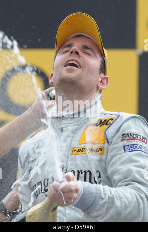 Jamie Green gagne sur au norisring Nuremberg, Allemagne, 04 juillet 2010. Les maîtres allemand de voitures de tourisme (DTM), la race a eu lieu le 04 juillet. Photo : David Ebener Banque D'Images