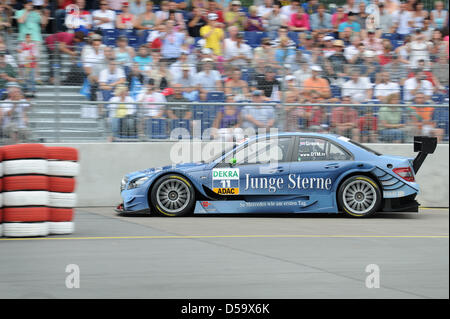 Jamie Green gagne sur au norisring Nuremberg, Allemagne, 04 juillet 2010. Les maîtres allemand de voitures de tourisme (DTM), la race a eu lieu le 04 juillet. Photo : David Ebener Banque D'Images