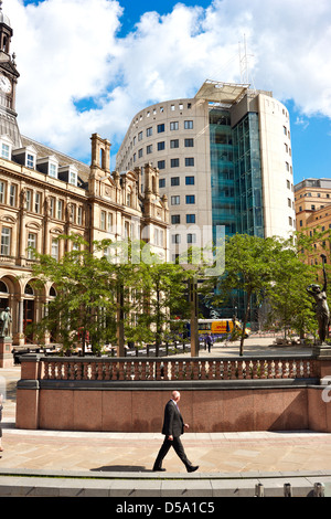 Leeds City Square, West Yorkshire UK Banque D'Images