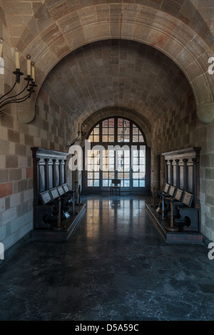 Palais des Grands Maîtres des Chevaliers de Rhodes, Grèce Banque D'Images