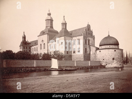 Le Château de Vadstena sur le Canal Göta Banque D'Images