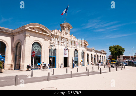 La gare de Sète, Hérault, Languedoc Roussillon, France Banque D'Images