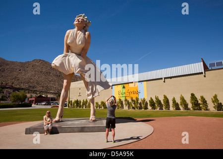 Marilyn Monroe sculpture, Palm Springs, Californie, États-Unis d'Amérique Banque D'Images