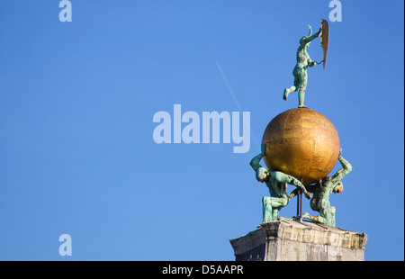 Statue de Fortune sur la Dogana à Venise Banque D'Images