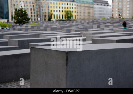 Mémorial aux Juifs assassinés d'Europe, à Berlin en Allemagne. Banque D'Images