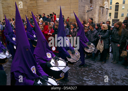 Pagent Pâques à Logroño, en Espagne, sur le chemin de Saint Jacques de Compostelle à vélo. Banque D'Images