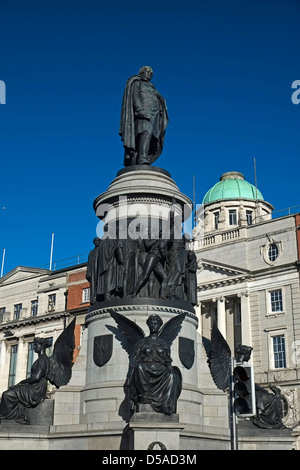 Monument Daniel O'Connell à O'Connell Street Dublin Irlande Banque D'Images