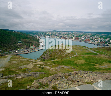 Prise de Signal Hill à St.John's, à Terre-Neuve et Labrador;ville capitale; Banque D'Images