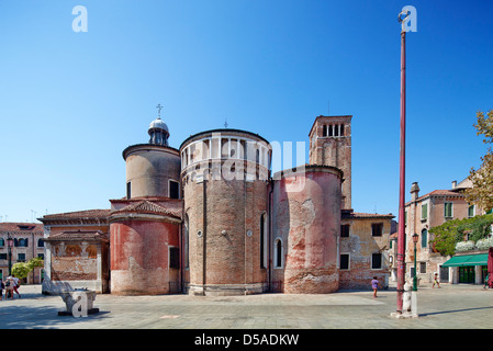 Venise, Italie, l'église de San Giacomo dall'Orio, side view Banque D'Images