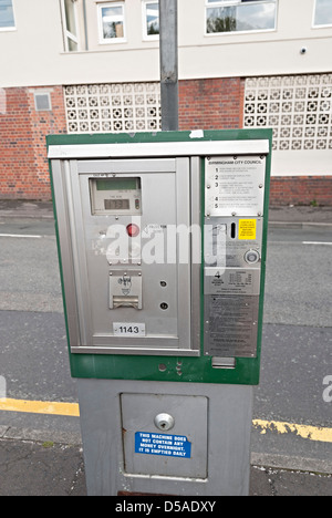 Parking meter Birmingham Banque D'Images