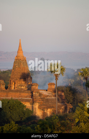 Vues aériennes de Bagan Myanmar Banque D'Images