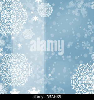 Fond de Noël flocons de neige Banque D'Images