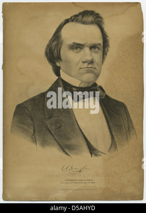 L'honorable Stephen A. Douglas, Sénateur de l'Illinois aux États-Unis Banque D'Images