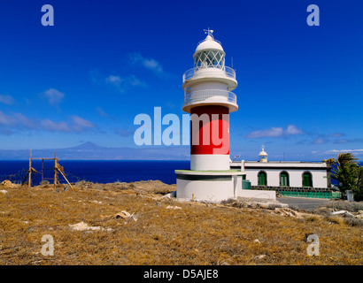 Leuchtturm(Faro de San Cristobal) sur Punta del Faro, La Gomera, Canary Islands Banque D'Images