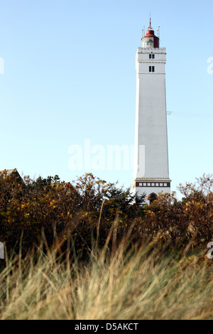 Blavand, au Danemark, au phare de Blaavand Blåvandshuk Banque D'Images