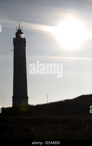 Blavand, au Danemark, au phare de Blaavand Blåvandshuk Banque D'Images