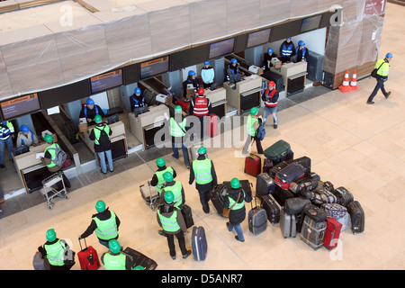 Selchow, Allemagne, tester le terminal de l'aéroport Berlin Brandenburg International Banque D'Images