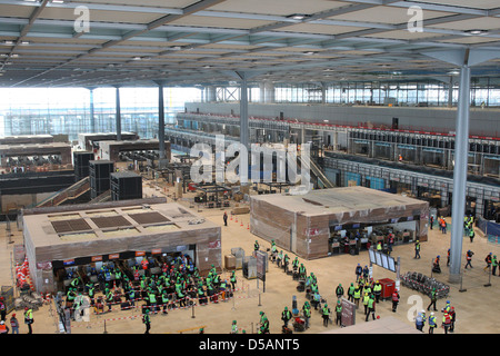 Selchow, Allemagne, tester le terminal de l'aéroport Berlin Brandenburg International Banque D'Images