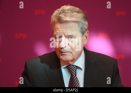 Berlin, Allemagne, Joachim Gauck en mode Portrait Banque D'Images