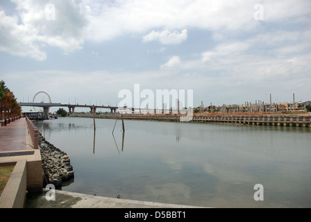 Un paysage de Malacca / Melaca river, dans la ville de Malaisie Banque D'Images