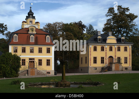 Weimar, Allemagne, le Kavaliershaeuser dans le Palais du Belvédère à l'automne Banque D'Images